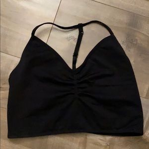 FABLETICS: Black T- Strap Sports Bra